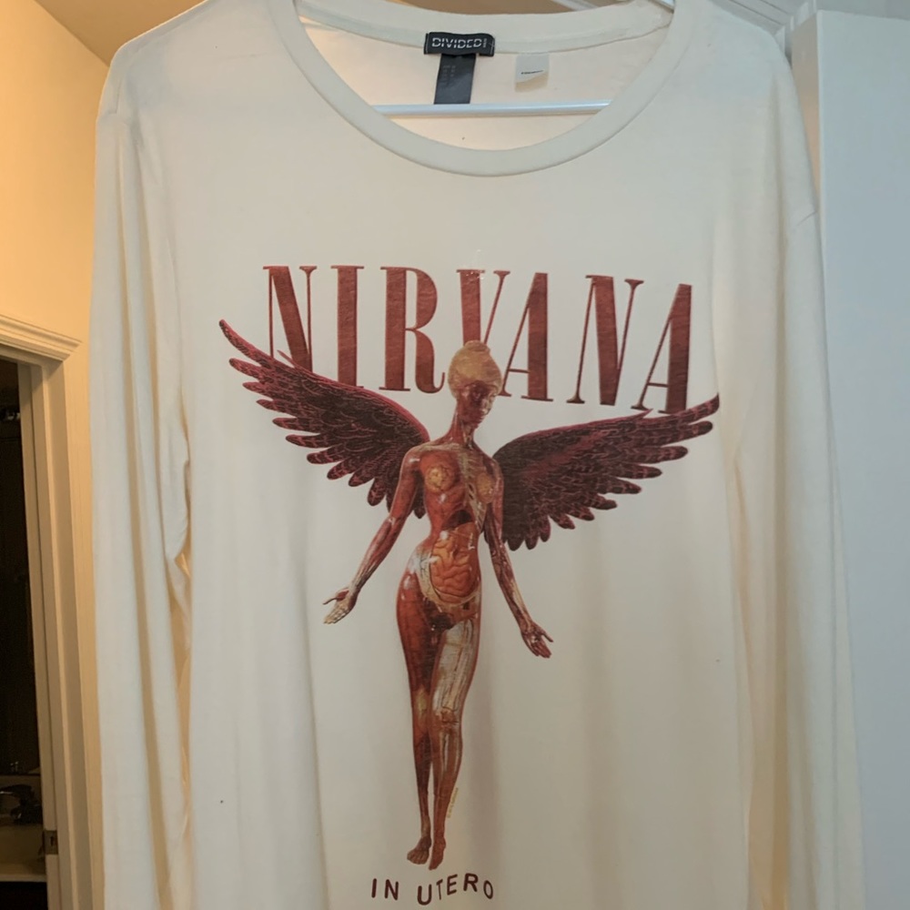 Long sleeve Nirvana T shirt Size M